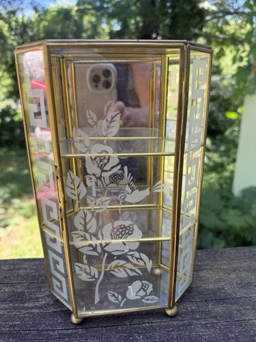 Vintage etched glass - vintage,