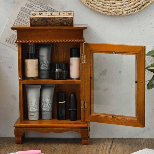 Small decor cabinet - with, glass