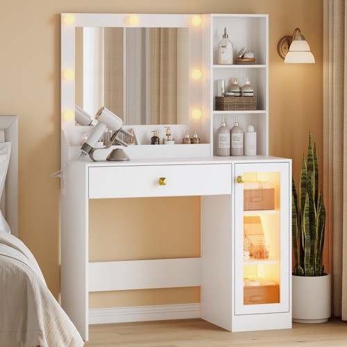 Small makeup vanity with - small,