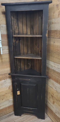 Handmade rustic corner hutch - handmade,
