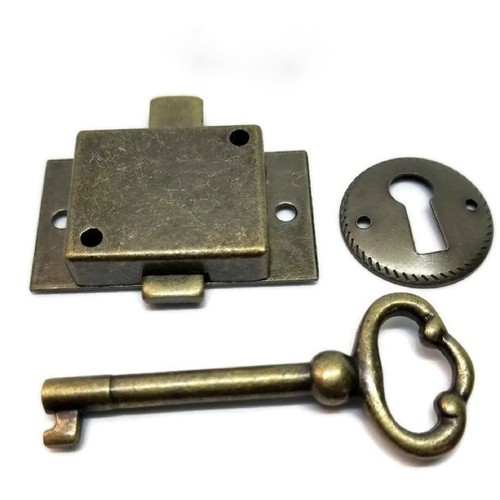 Small antique brass flush - antique,