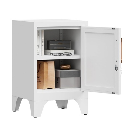 Lockable metal bedside - lockable,
